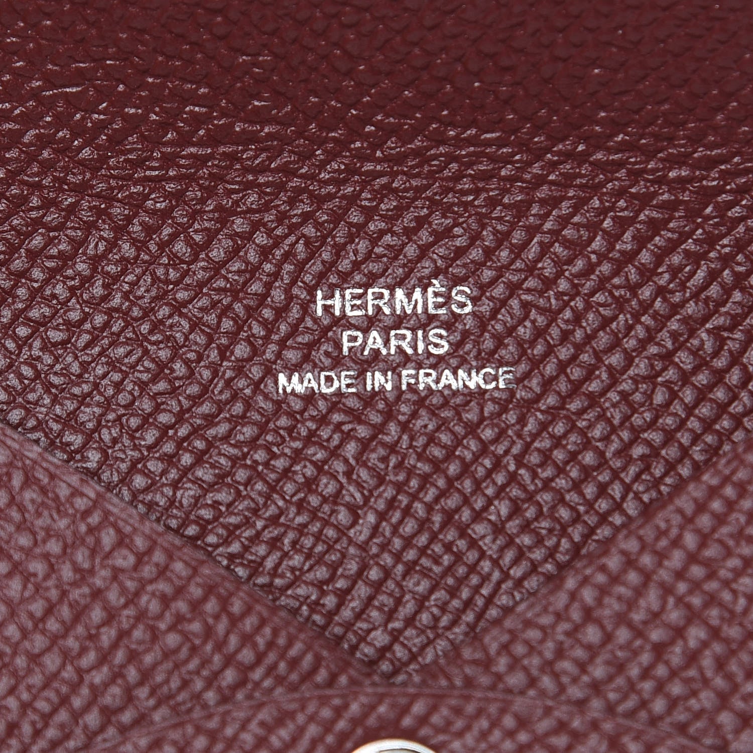 Hermes Epsom Calvi Card Case Rouge H 6 of 7