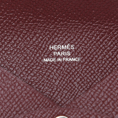 Hermes Epsom Calvi Card Case Rouge H 6 of 7