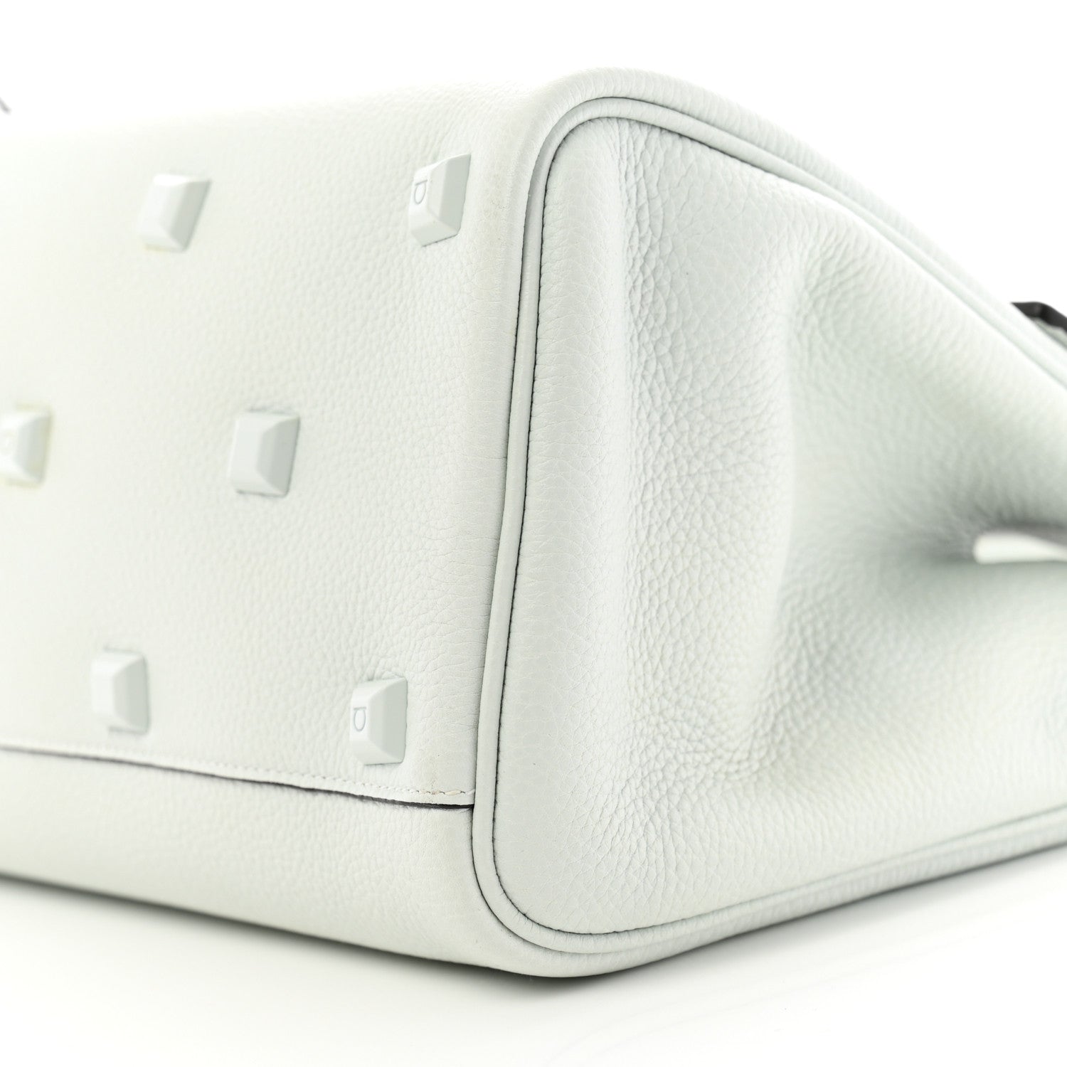 Salvatore Ferragamo Calfskin The Studio Bag Astronaut White 10 of 11