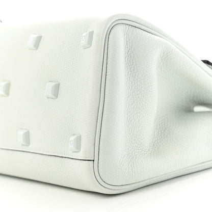 Salvatore Ferragamo Calfskin The Studio Bag Astronaut White 10 of 11