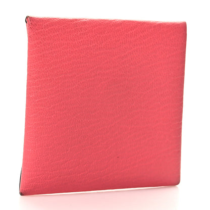 Hermes Chevre Mysore Bastia Coin Purse Rose Azalee 3 of 10