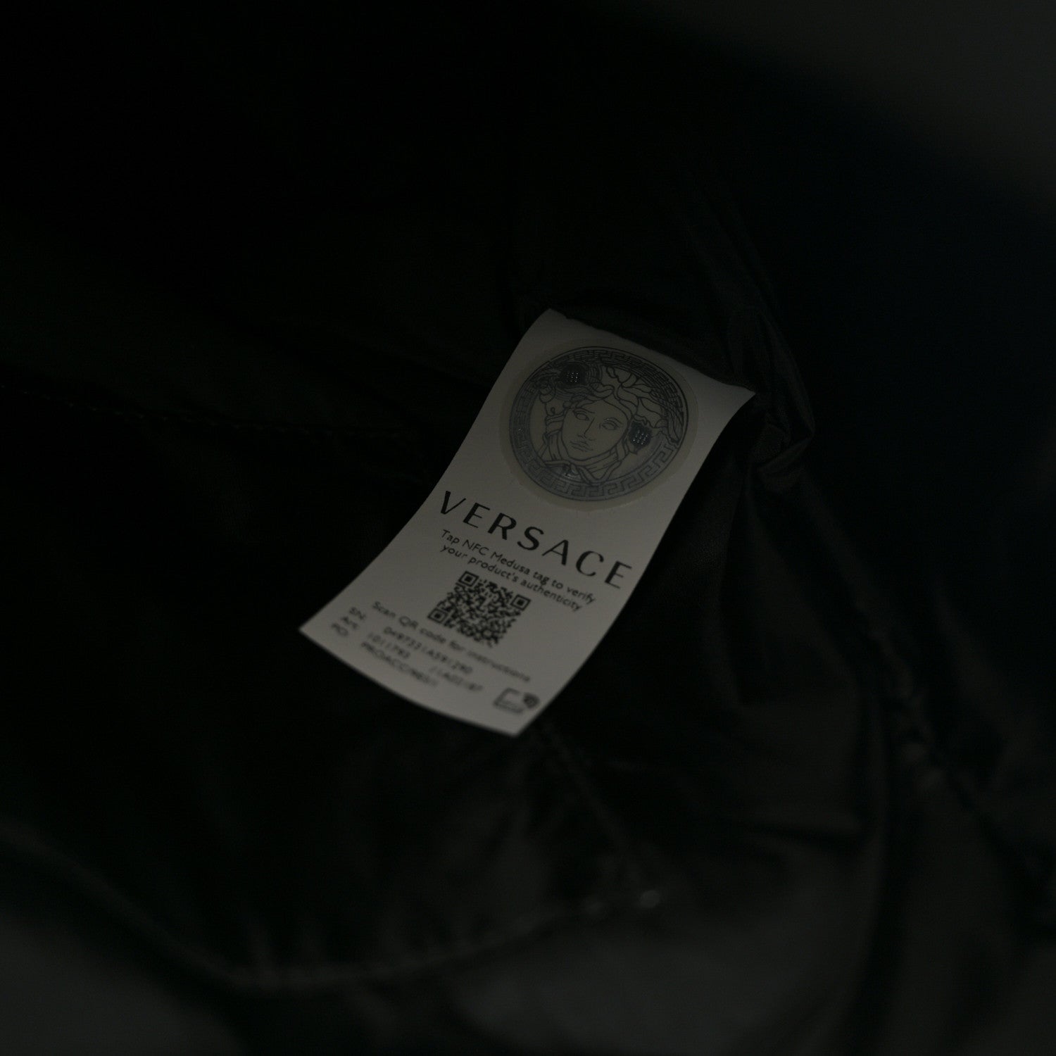 Versace Grained Calfskin La Medusa Convertible Tote Bag Black 7 of 11