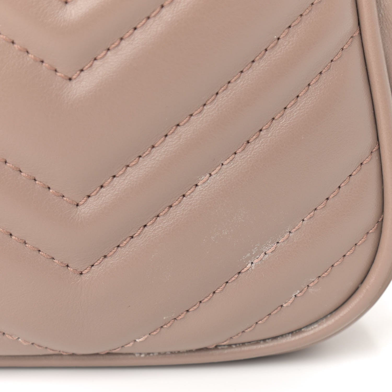 Gucci Calfskin Matelasse Small GG Marmont Chain Shoulder Bag Porcelain Rose 14 of 15