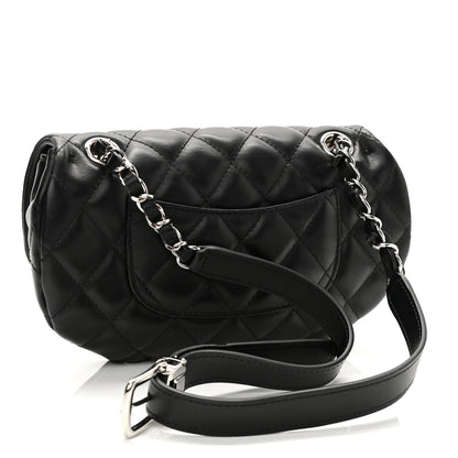 Chanel Calfskin Quilted CC Uniform Flap Belt Bag Black 3 of 11