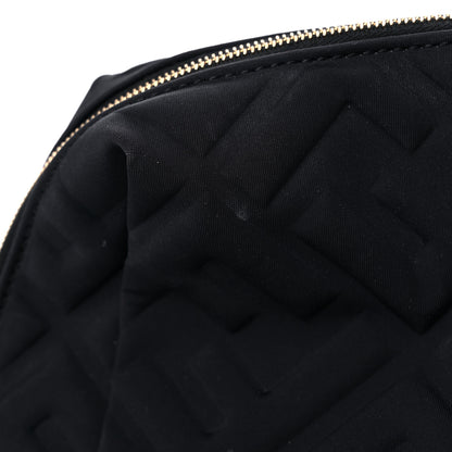 Fendi Lycra FF Embossed Medium Trapezoid Beauty Pouch Black 13 of 15