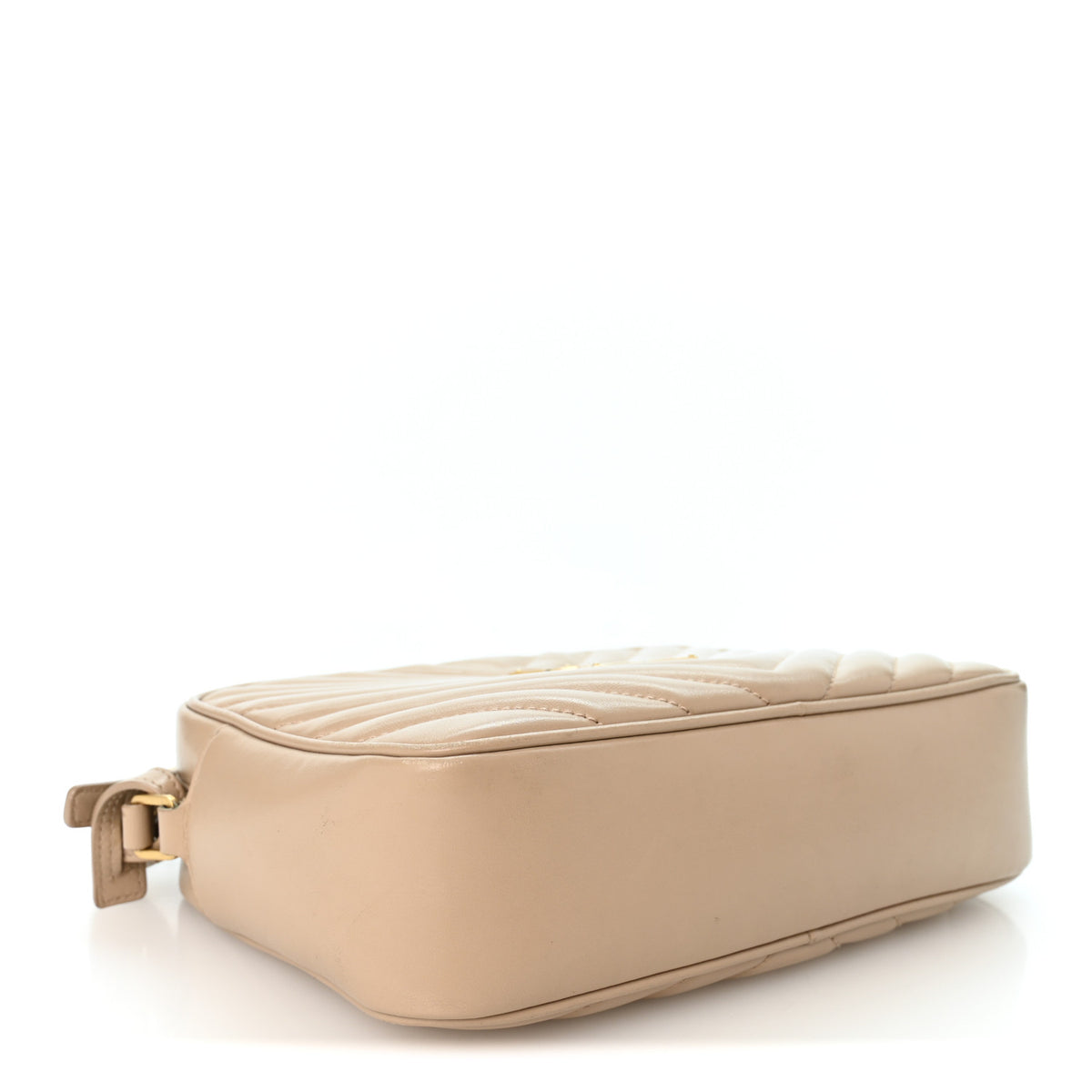 Calfskin Matelasse Monogram Lou Camera Bag Dark Beige