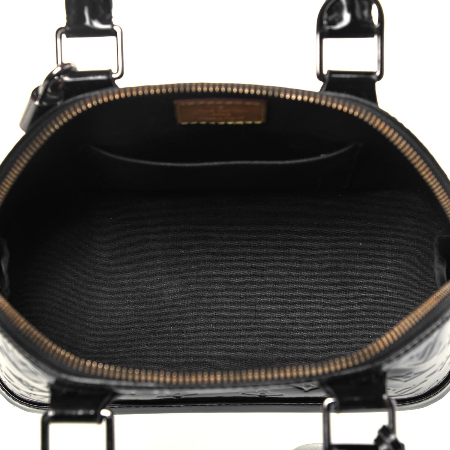 Louis Vuitton Vernis Alma BB Noir Magnetique 5 of 9