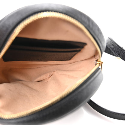 Gucci Grained Calfskin Web Mini Ophidia Round Backpack  Black 5 of 10