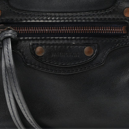 Balenciaga Smooth Calfskin Neo Classic Rust Hardware Mini City Navy 7 of 9
