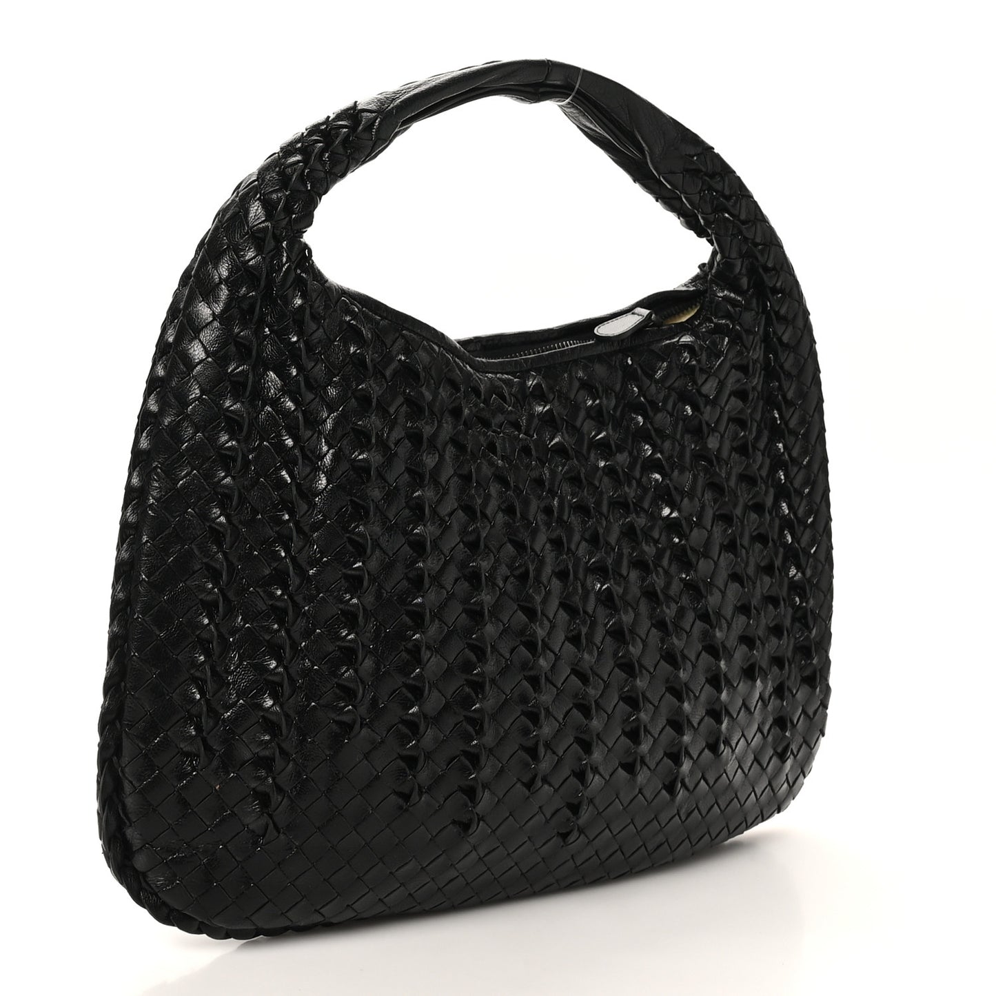 Nappa Intrecciato Medium Tornabuoni Hobo Black