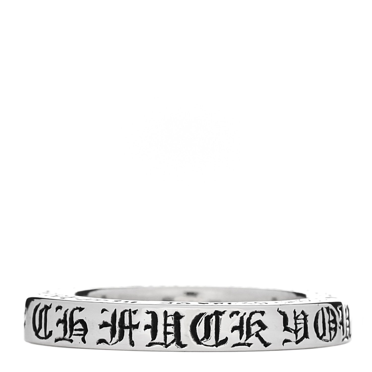 Chrome Hearts Sterling Silver CH Fck You Spacer Ring  53 6.5 3 of 5