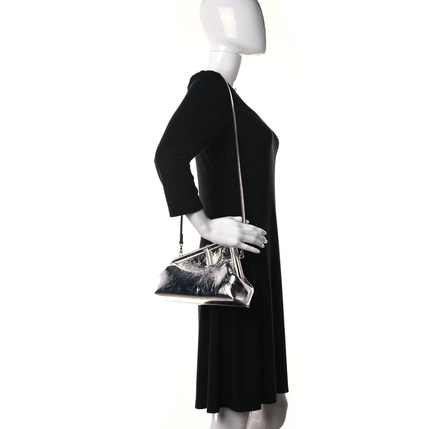 Fendi Rock Millenium Small Fendi First Argento 2 of 13