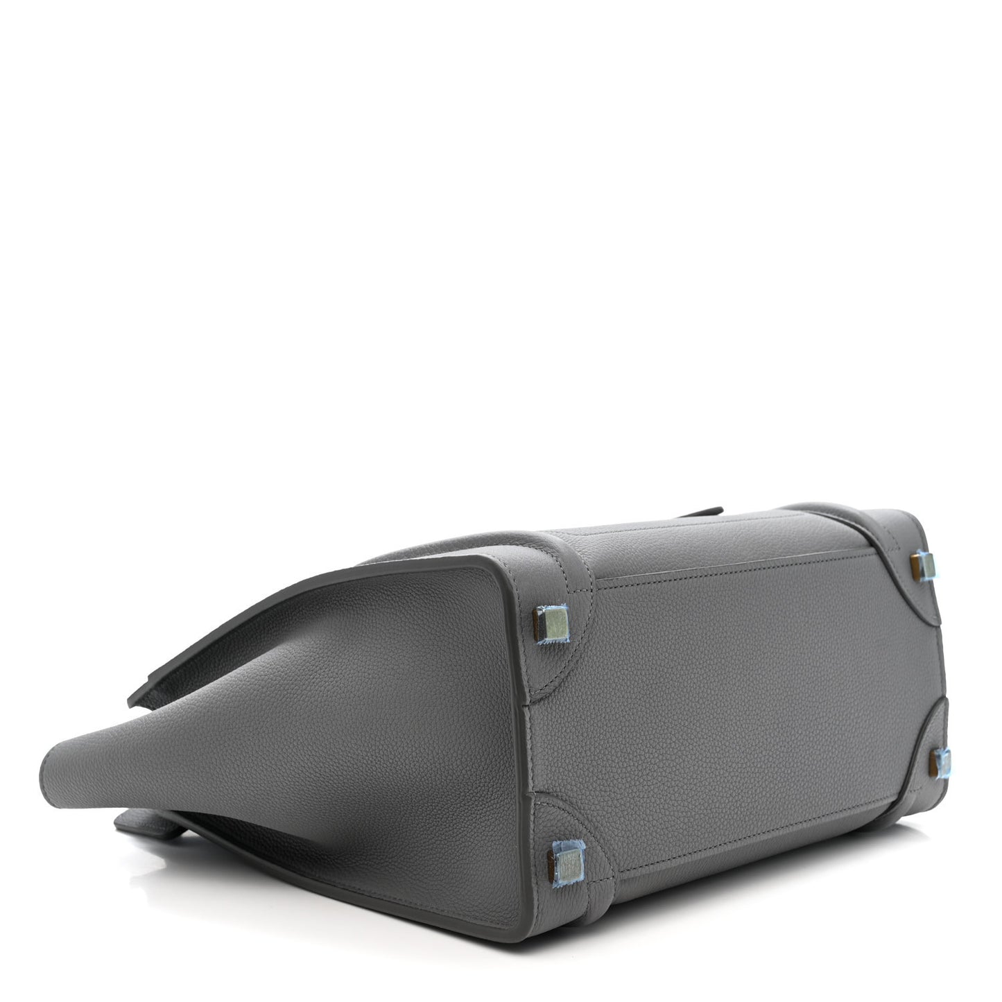 Baby Drummed Calfskin Micro Luggage Kohl