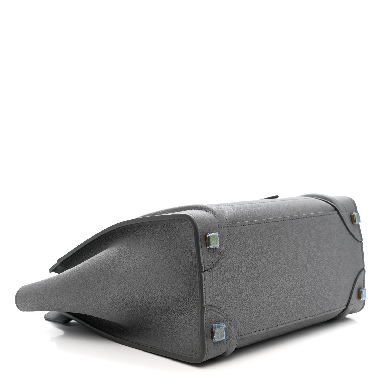Celine Baby Drummed Calfskin Micro Luggage Kohl 3 of 9