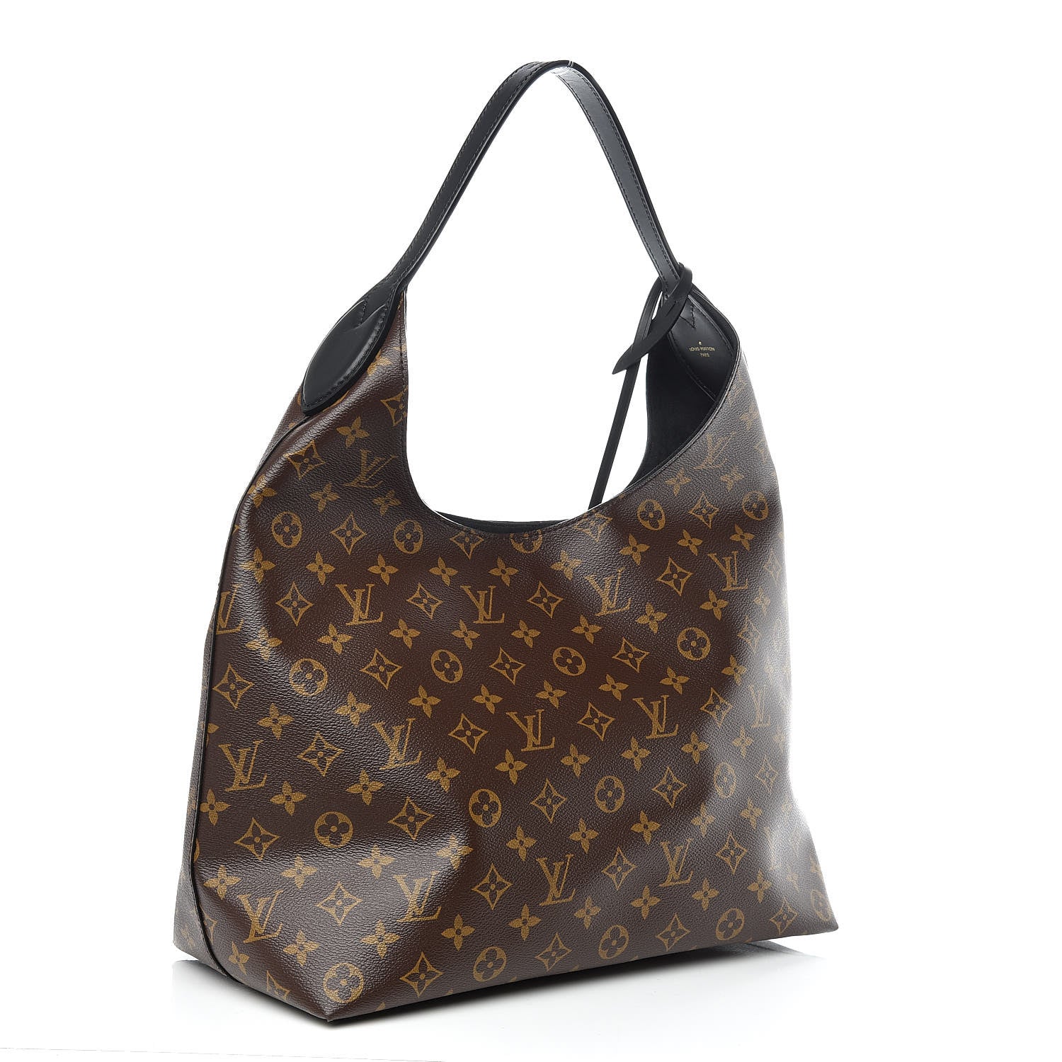 Louis Vuitton Monogram Flower Hobo Black 3 of 10
