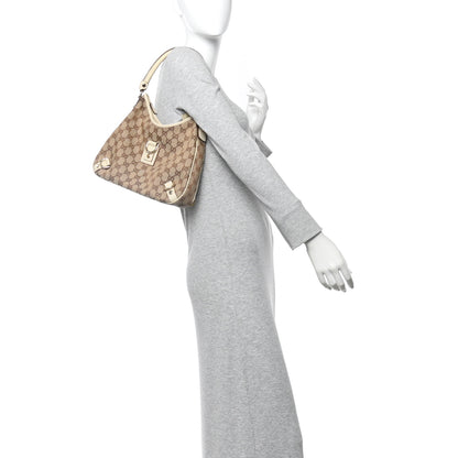Gucci Monogram Medium Abbey D Ring Hobo Off White 2 of 13