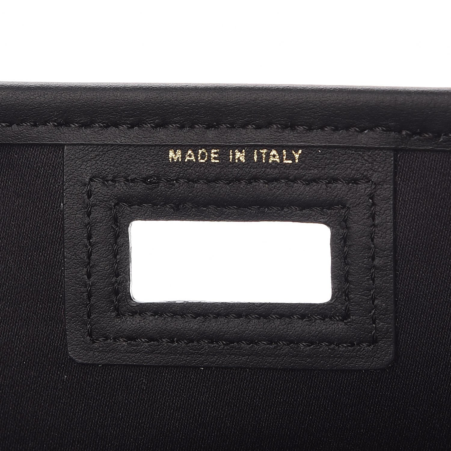 Fendi Glazed Fabric Vitello Century FF 1974 Stamp Patch Mini Peekaboo Defender Cover Mogano Panna Black 6 of 10