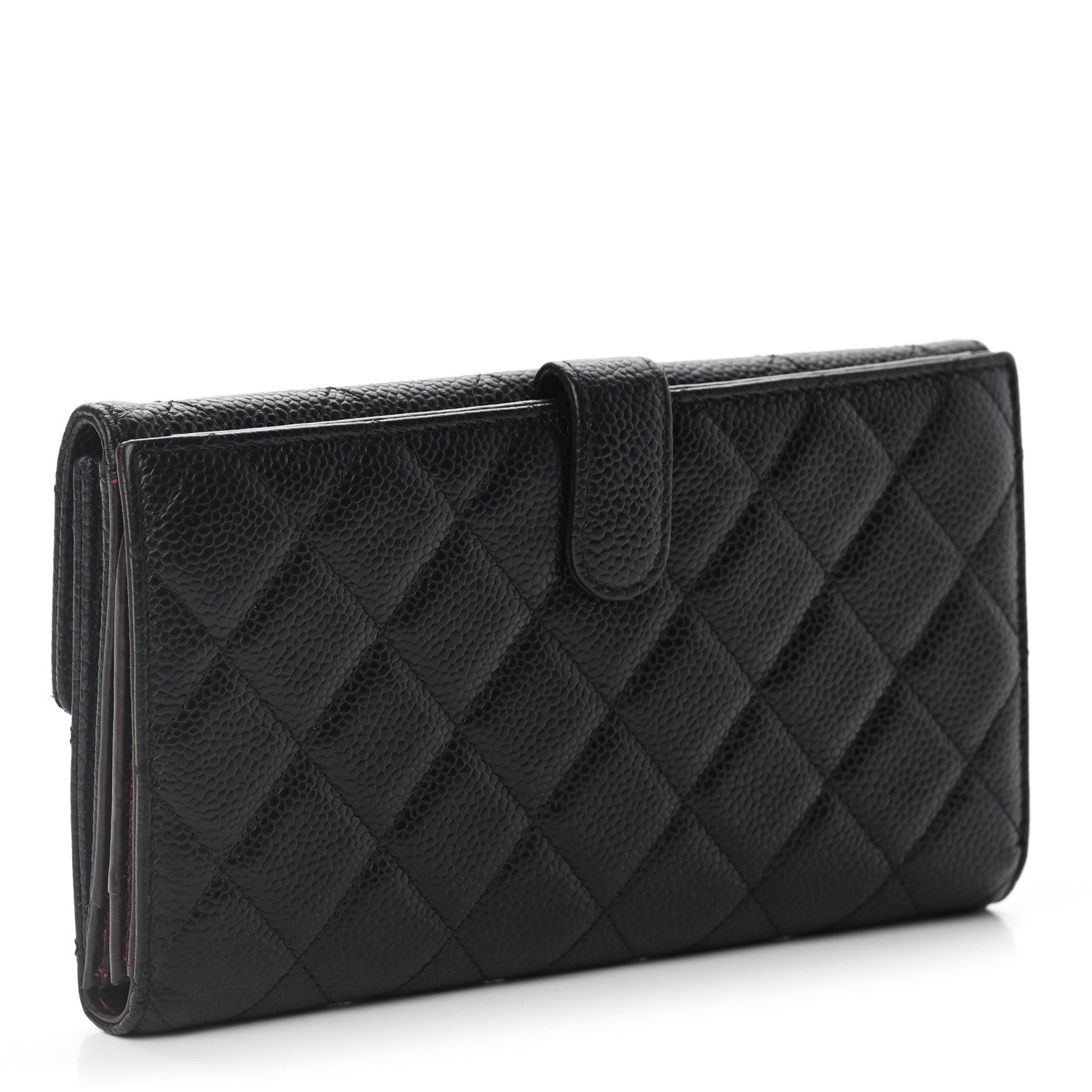 Chanel Caviar Quilted CC French Flap Wallet Black 3 of 9