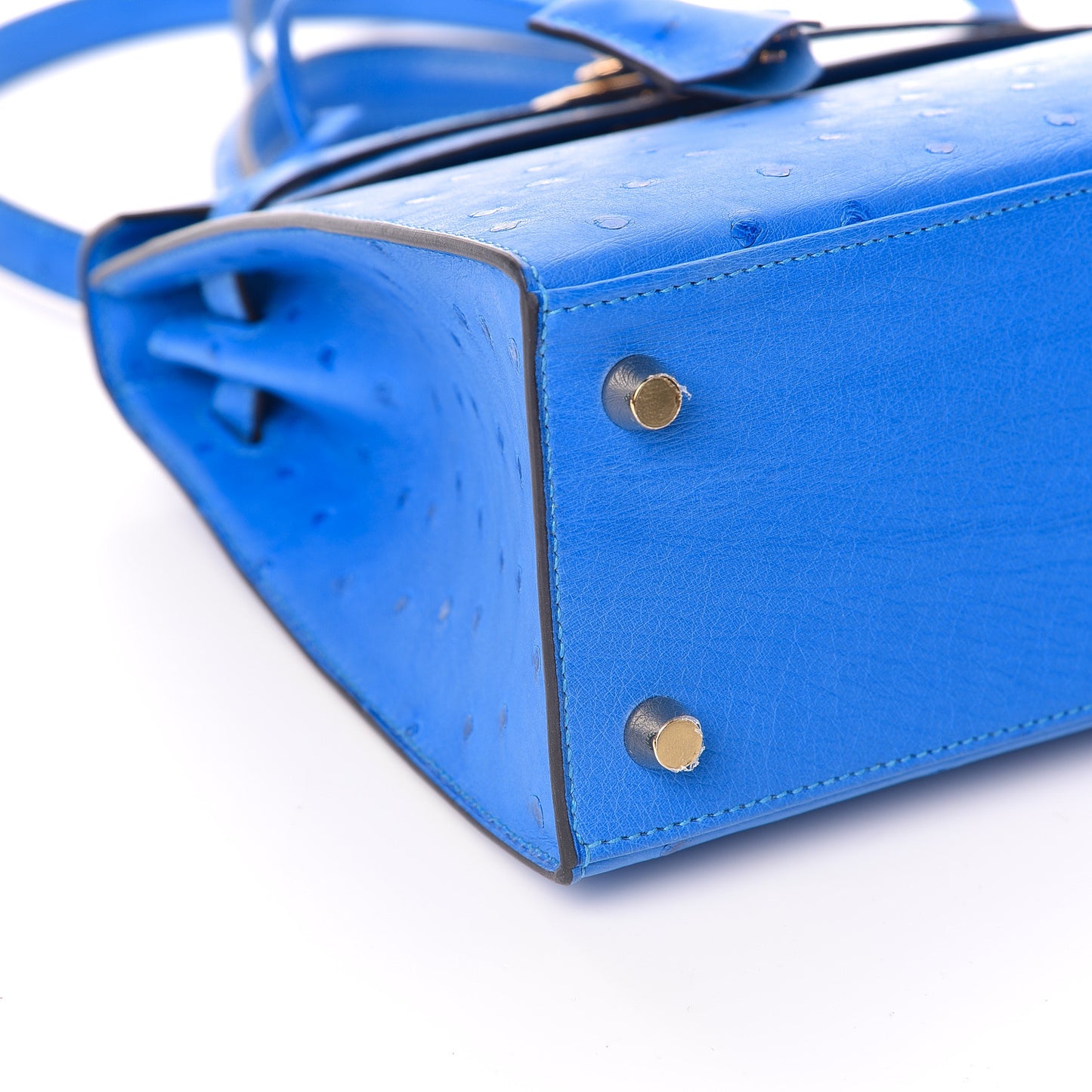 Ostrich Kelly Sellier 25 Bleuet