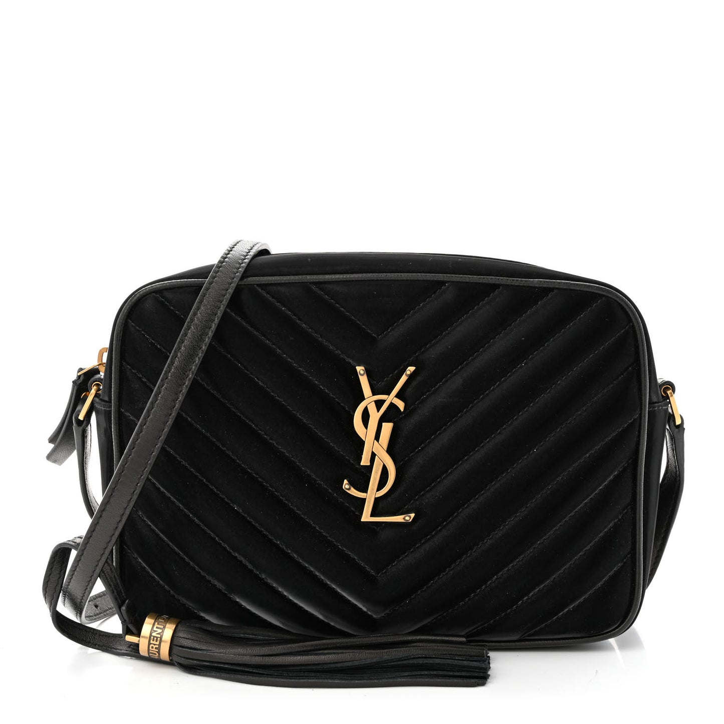 Nylon Matelasse Monogram Lou Camera Bag Black