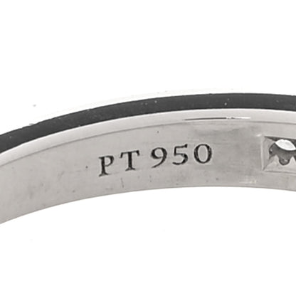 Tiffany Platinum Diamond 2.5mm Half Circle Wedding Band Ring 48 4.5 5 of 6