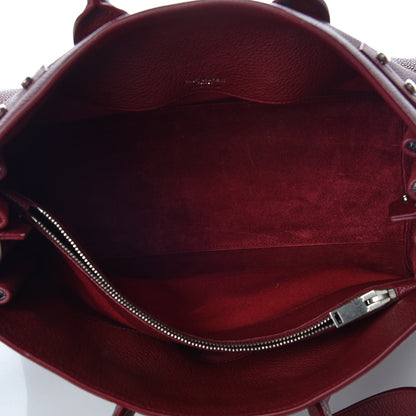 Saint Laurent Grained Calfskin Small Supple Sac De Jour Dark Pallisandre 8 of 18