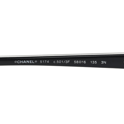 Chanel Acetate CC Sunglasses 5174 Black 5 of 7