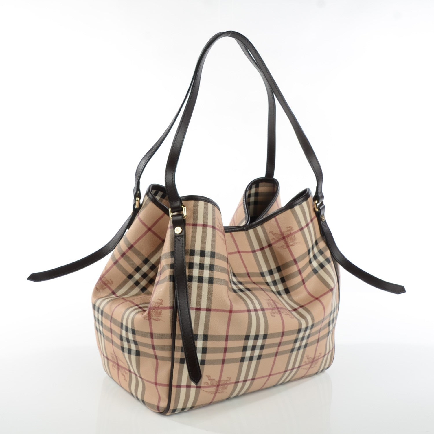 Burberry Haymarket Check Large Canterbury Tote Chocolate 4 of 9