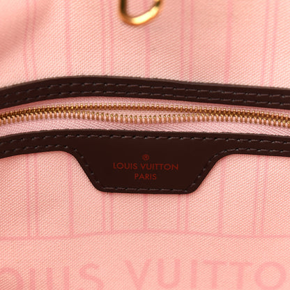 Louis Vuitton Damier Ebene Neo Neverfull MM Rose Ballerine 6 of 8