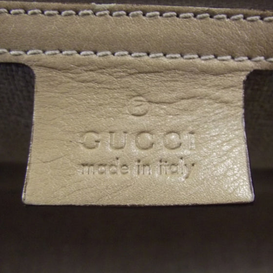 Leather Fold Over Satchel Beige