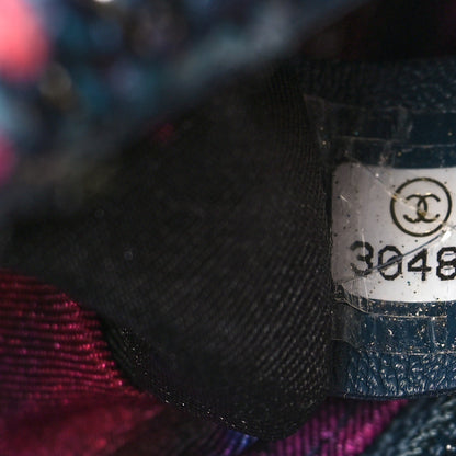 Chanel Tweed Quilted Medium Chanel 19 Flap Dark Multicolor 7 of 10