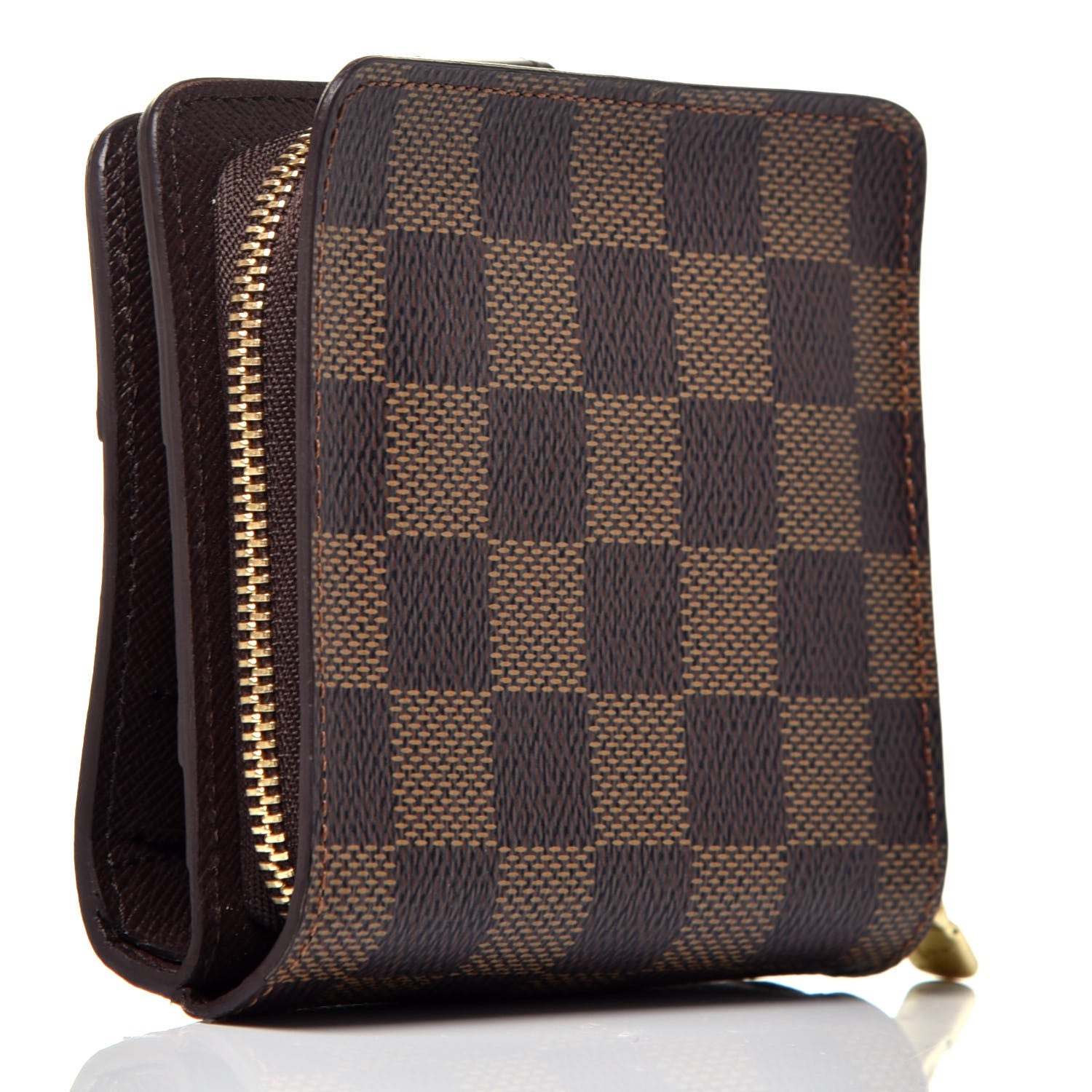 Louis Vuitton Damier Ebene Zippe Zipped Compact Wallet 3 of 7
