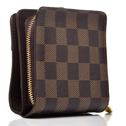 Louis Vuitton Damier Ebene Zippe Zipped Compact Wallet 3 of 7
