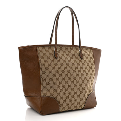 Gucci Monogram Medium Bree Zippered Tote Beige Tabacco 3 of 11