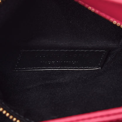 Saint Laurent Calfskin Y Quilted Monogram Toy Loulou Crossbody Bag Freesia 10 of 10