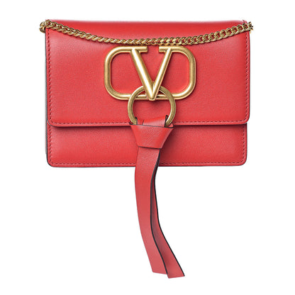 Valentino Garavani Smooth Calfskin Mini Vring Crossbody Bag Rouge Pur 1 of 8