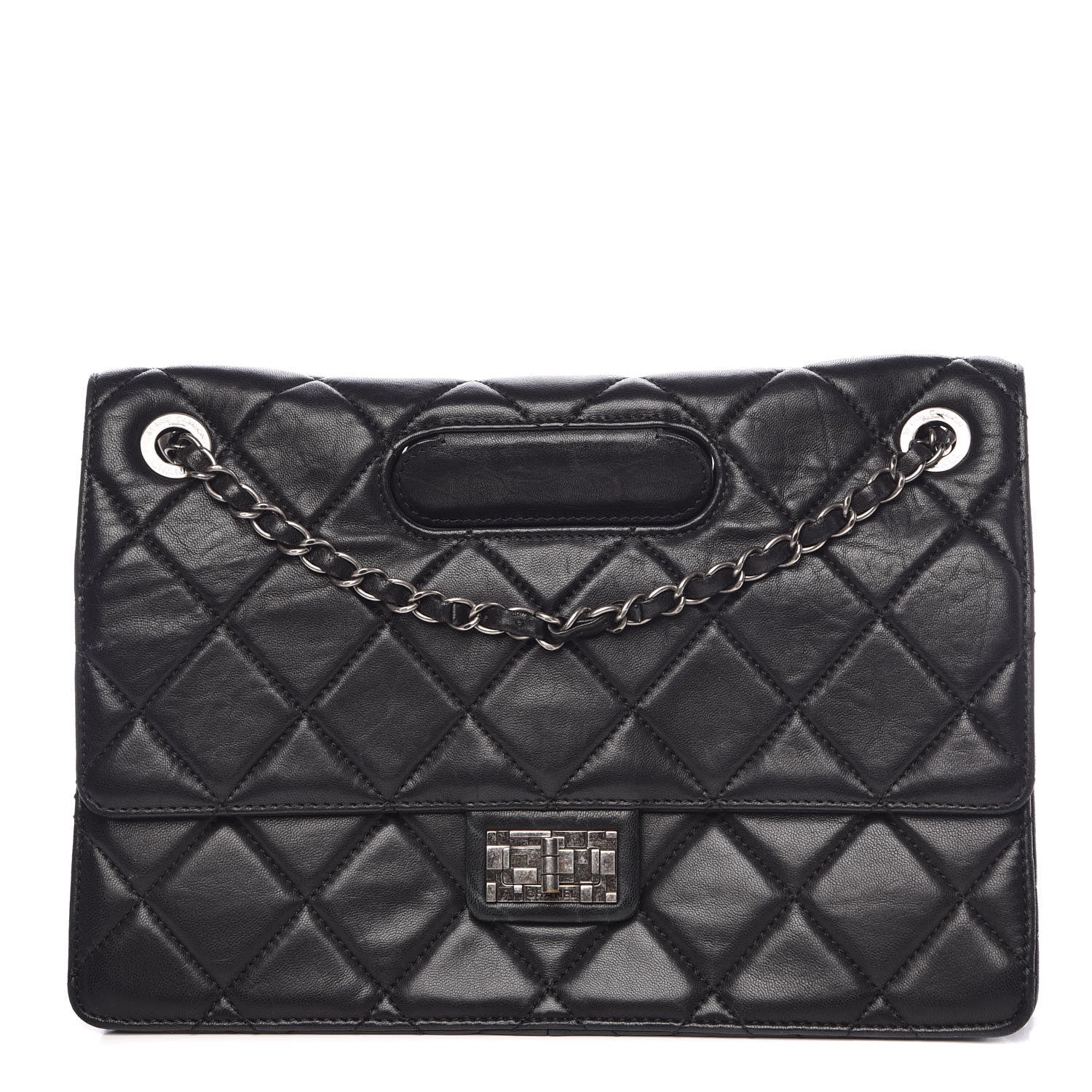 Chanel Washed Lambskin Jumbo Take Away Flap Black 1 of 11