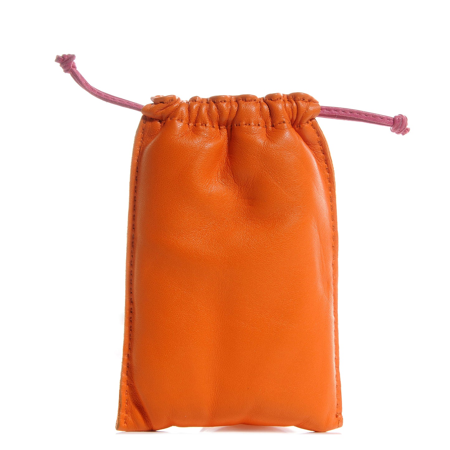 Lambskin Pilo Pouch PM Orange