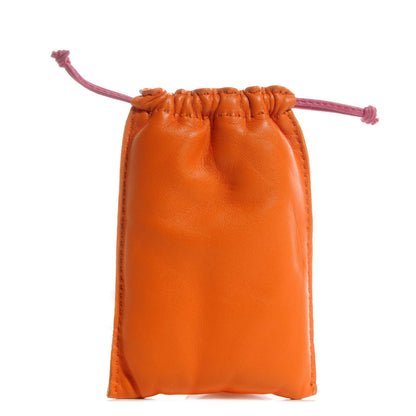 Hermes Lambskin Pilo Pouch PM Orange 1 of 5