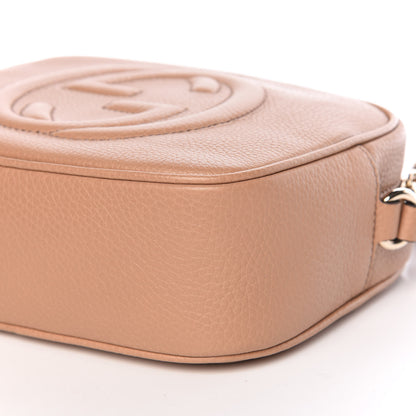 Gucci Pebbled Calfskin Small Soho Disco Bag Camelia 9 of 10