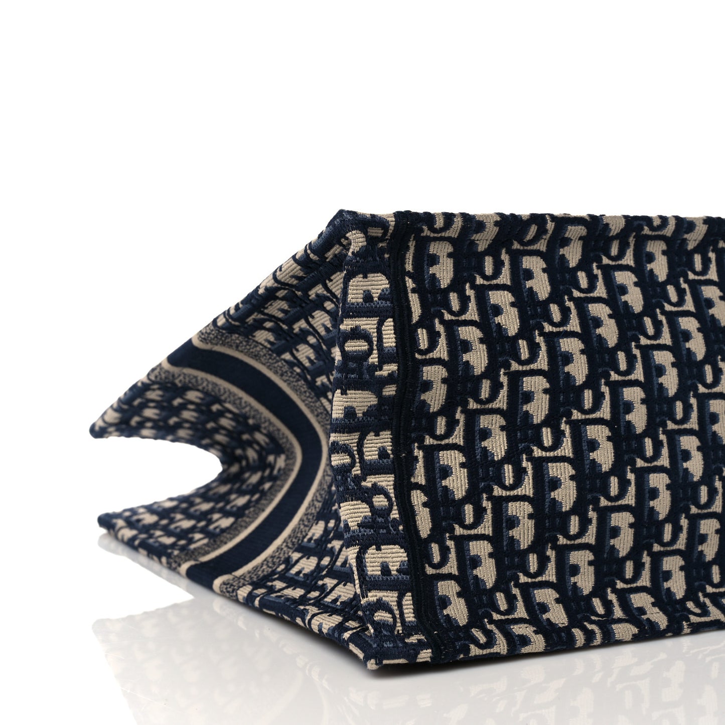 Oblique Book Tote Blue Multicolor
