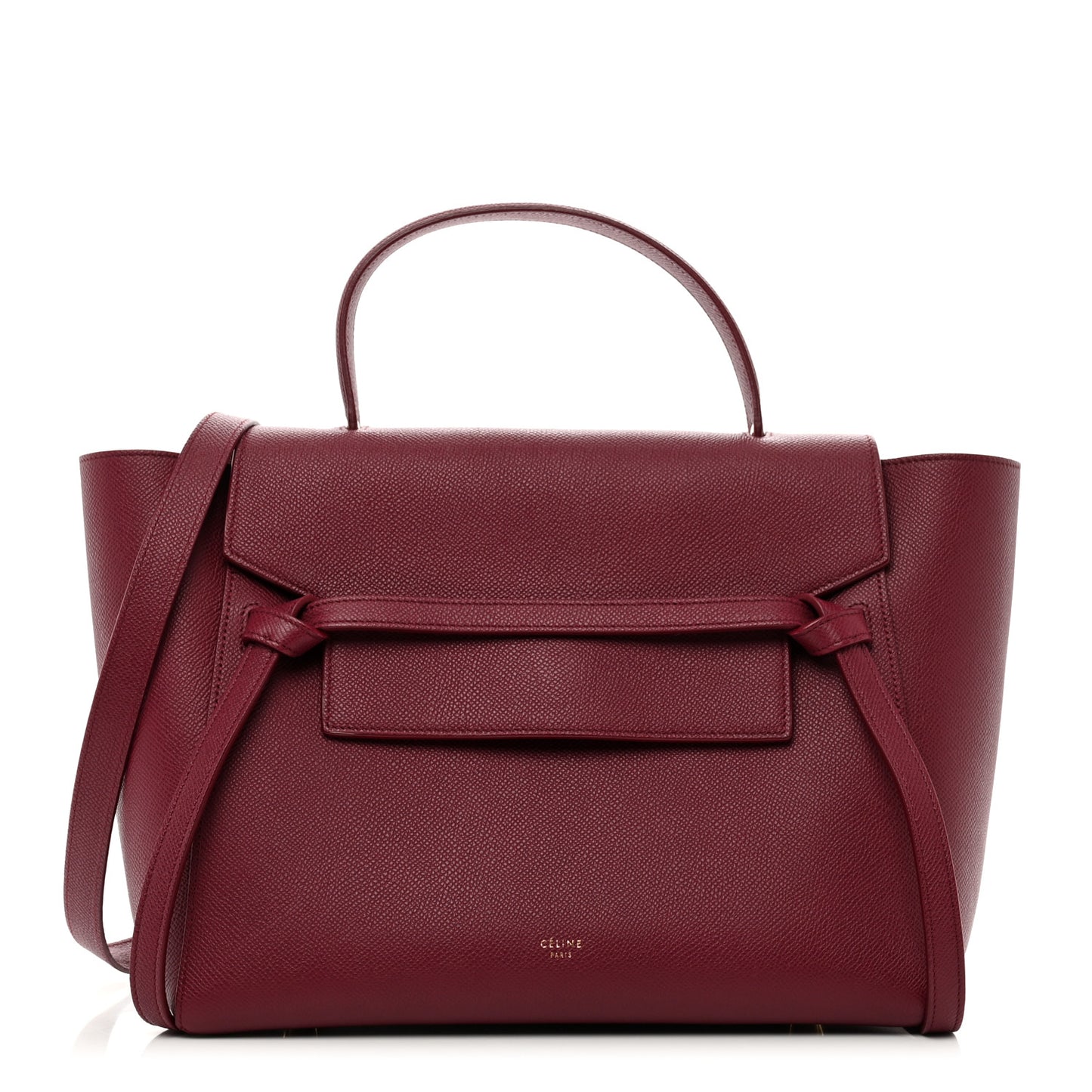 Grained Calfskin Mini Belt Bag Plum