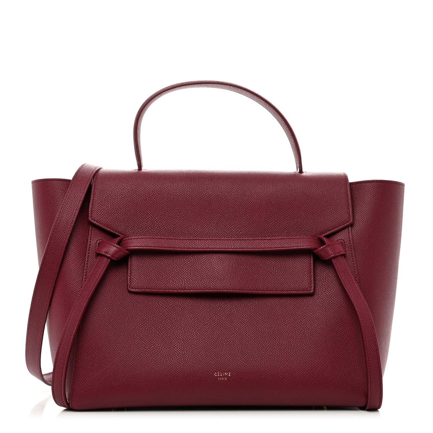 Celine Grained Calfskin Mini Belt Bag Plum 1 of 11