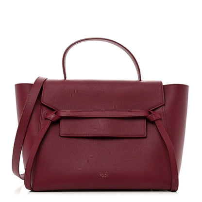 Celine Grained Calfskin Mini Belt Bag Plum 1 of 11