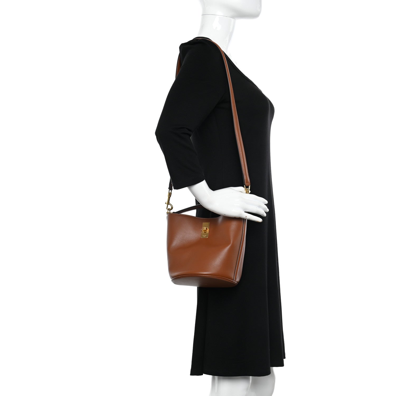 Celine Smooth Calfskin Teen Bucket 16 Tan 2 of 10