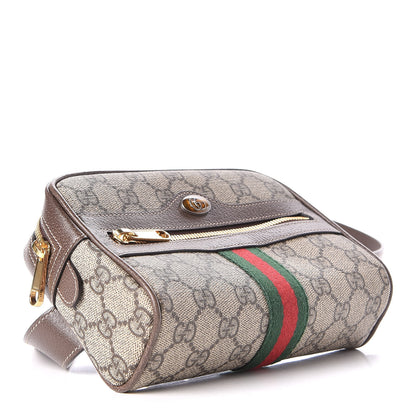 Gucci GG Supreme Monogram Web Small Ophidia Belt Bag 95 38 Dark Brown 4 of 9