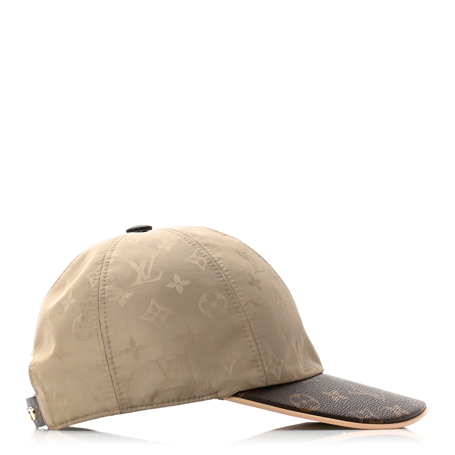Louis Vuitton Polyester Silk Monogram LV Get Ready Cap M Beige 5 of 10