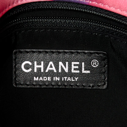 Chanel Printed Lambskin Quilted Small Flower Power Flap Ecru Orange Red Purple 6 of 11