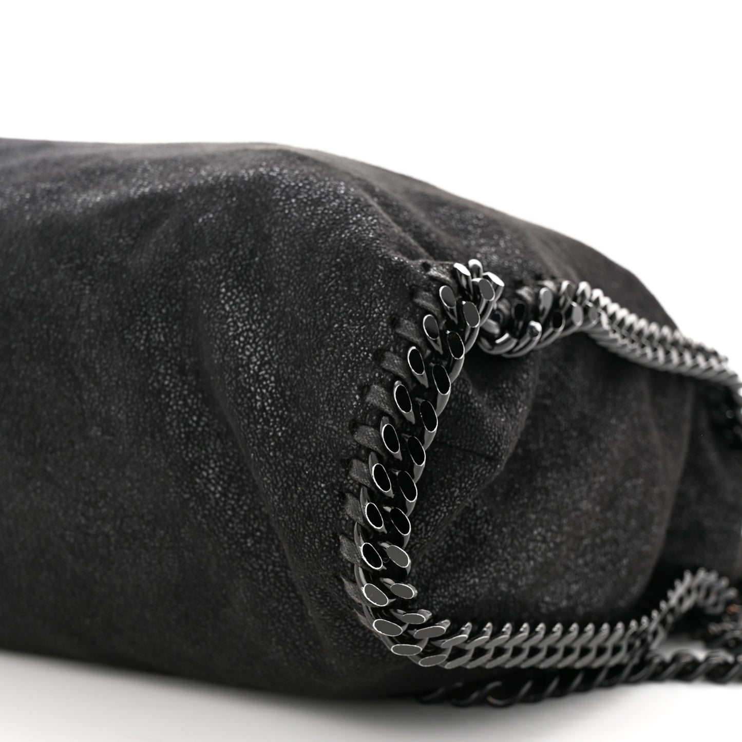 Shaggy Deer Falabella Fold Over Tote Black