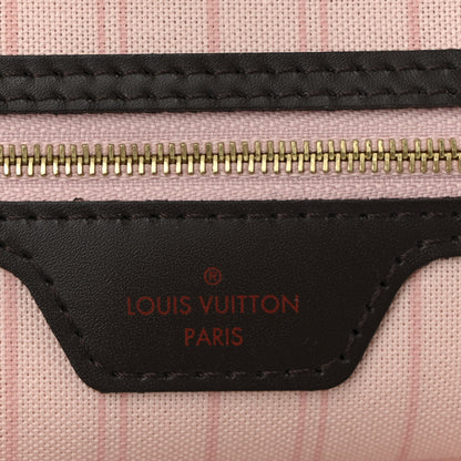 Louis Vuitton Damier Ebene Neo Neverfull MM Rose Ballerine 6 of 12